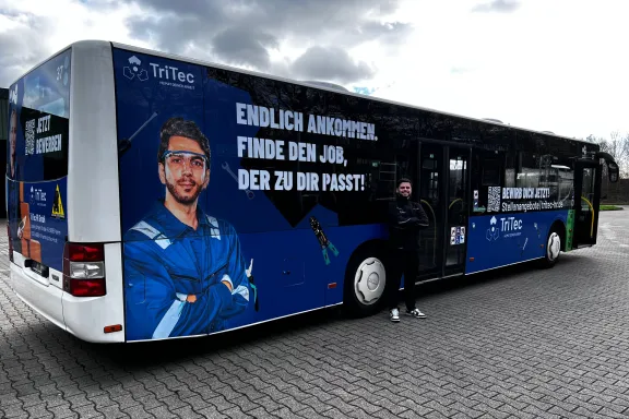 Bild von Neue Werbemaßnahme in Hamm: Buswerbung nimmt Fahrt auf